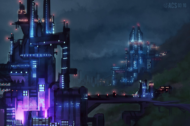 Illustration for article titled Dark City, Cool Art: Awesome Neo-Noir and Urban Fantasy Cityscapes